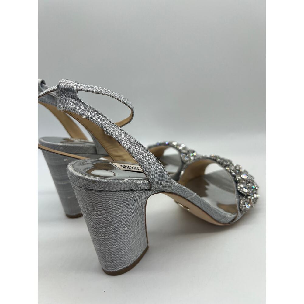 Badgley Mischka Women's Jill Chrystal Embellished Block Heel MP5331 Size 8 NIB - Picture 7 of 12